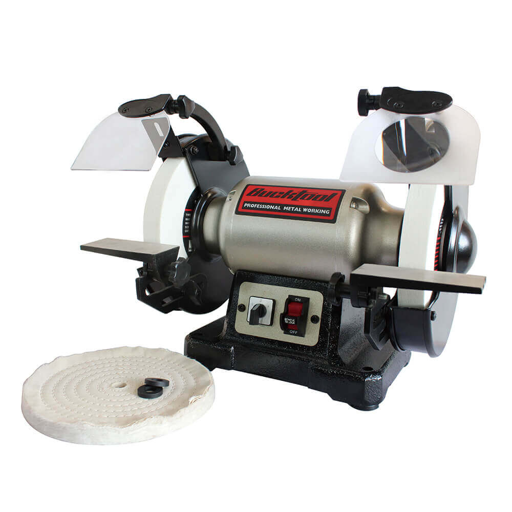 BUCKTOOL TDS-200DS Dual Speed Bench Grinder: Power, Precision & Reliability for Every Workshop