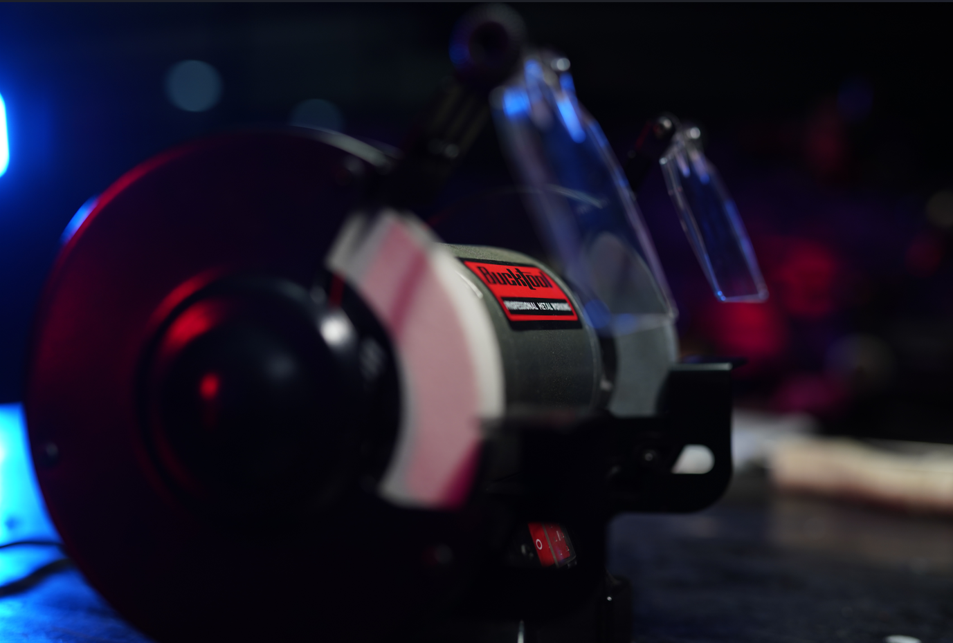 Upgrade Your Workshop with the Bucktool 1-1/2HP 10-Inch Low-Speed Bench Grinder