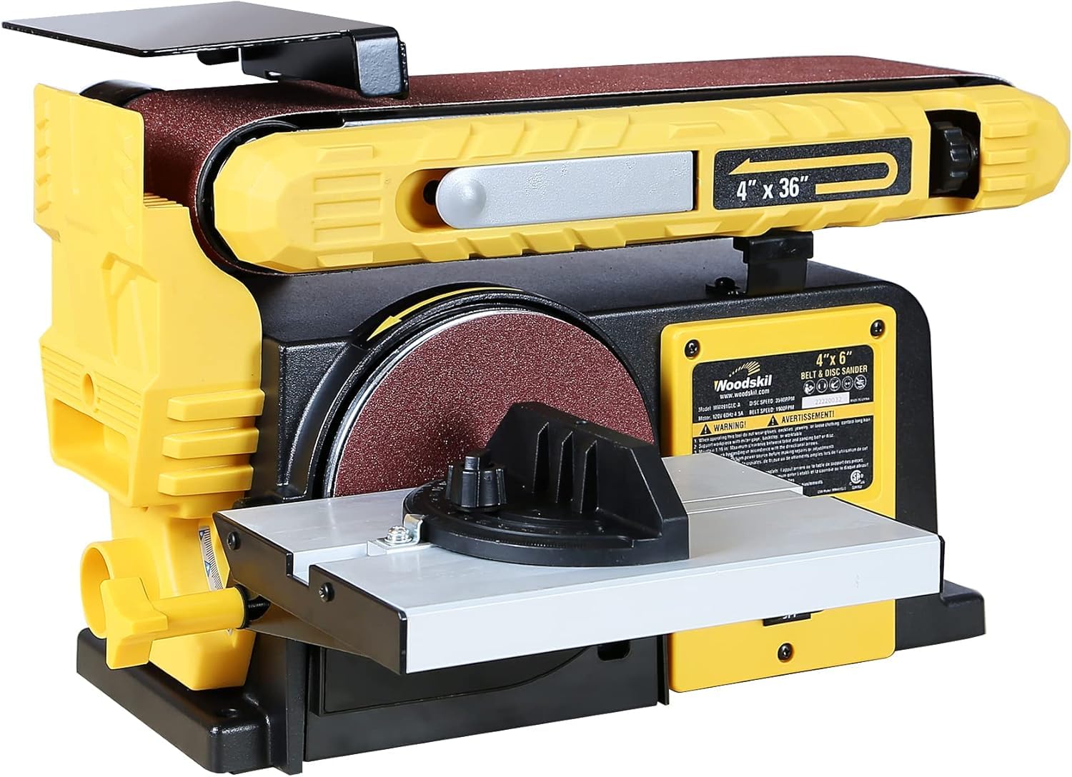 4.5-Amp 3/4HP Belt & Disc Sander Combo, 4x36 in. Belt & 6 in. Disc Sander MM491GLC-A