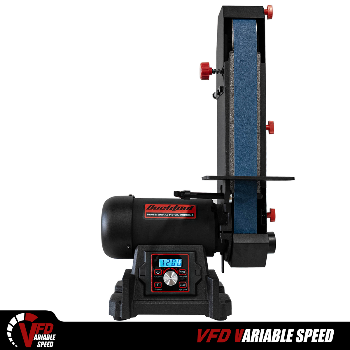 BUCKTOOL 2"x48" VFD Variable Speed Belt Grinder, BS50IV