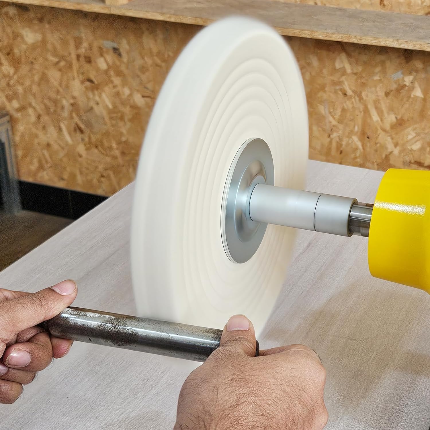 10 Inch Bench Buffer Polisher, Dual Speed 1750/3450RPM Electric Buffing Machine TDS-250BGDS