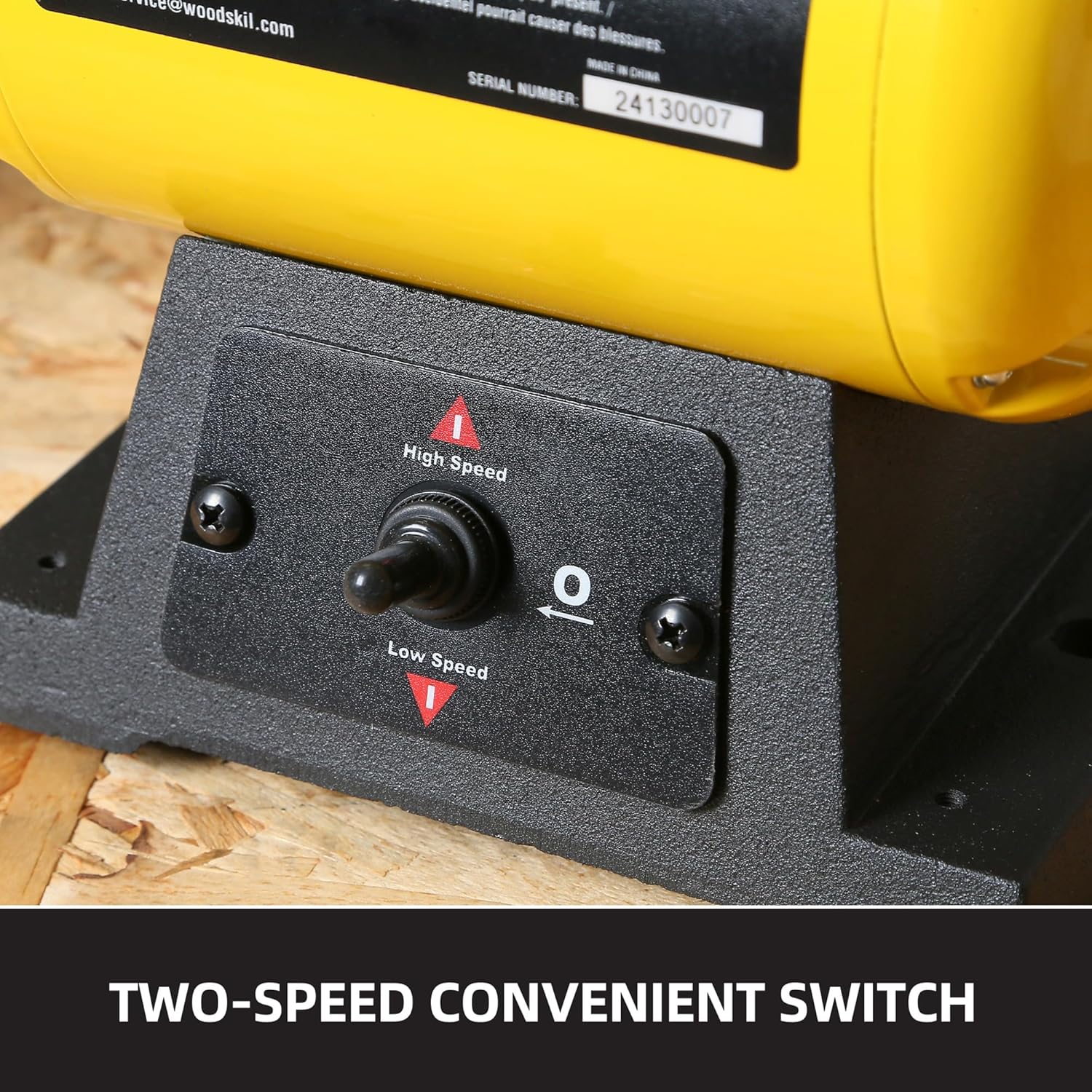 1.8/3.1A 1725/3450 RPM 8 inch Dual Speed Bench Buffer Polisher TLG-200BGDS