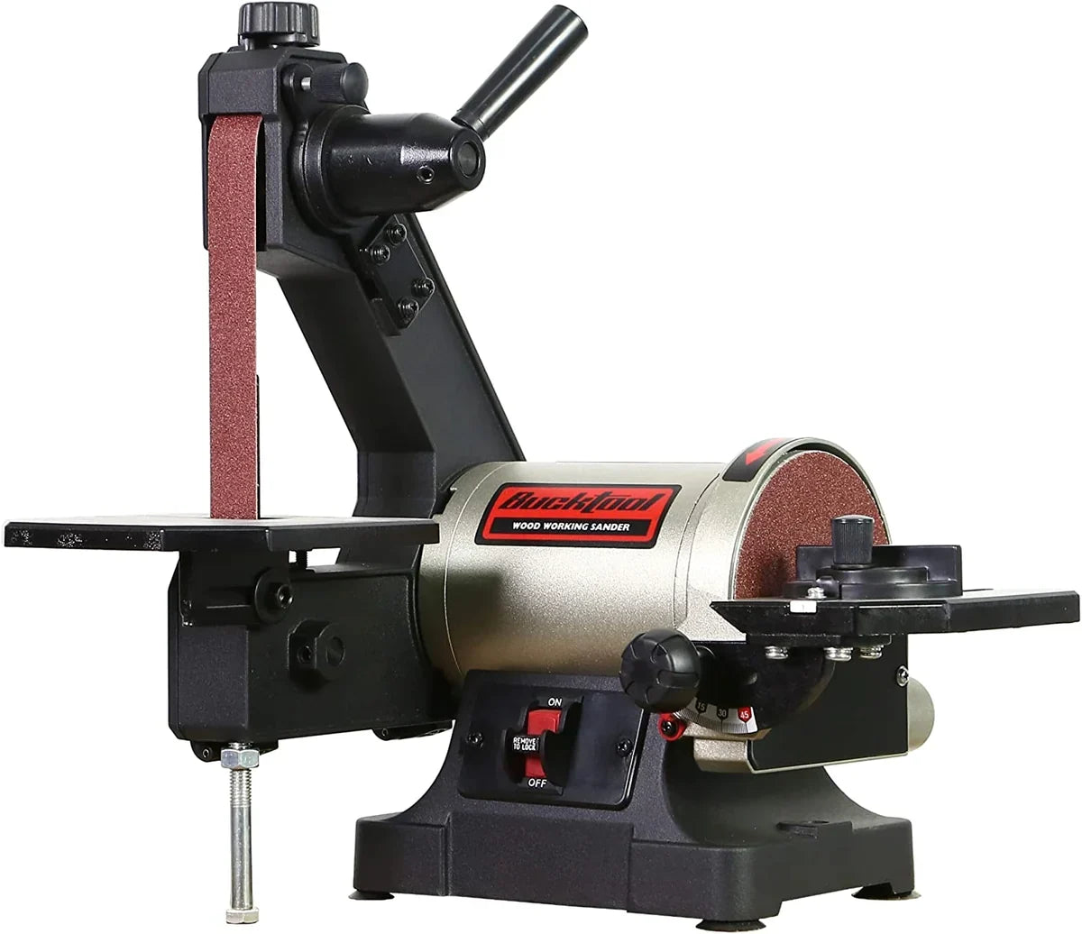 Compact and Versatile Sanding with the BUCKTOOL 1x30-Inch Belt and Disc Sander