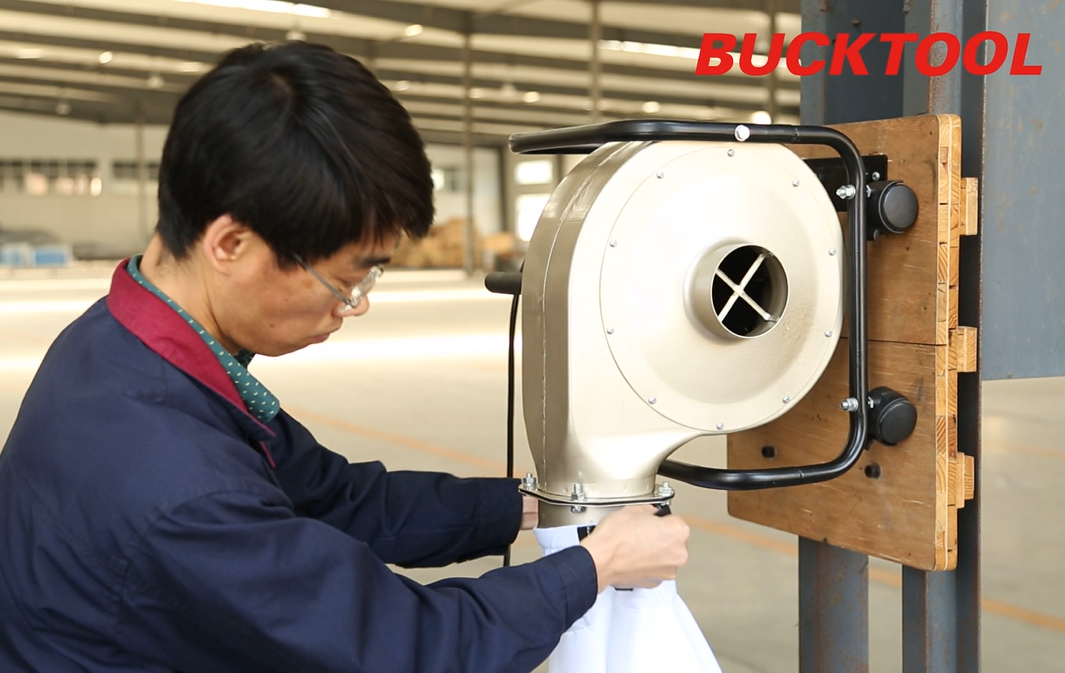 Revolutionize Your Workspace with Bucktool's Wall-Mounted Portable Dust Collector - The Ultimate Clean Air Solution for Woodworkers! - Bucktool