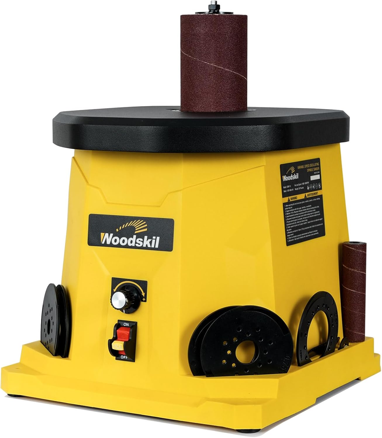 4A Variable Speed Oscillating Spindle Sander, 1000-1800RPM Variable Speed Spindle Sander OSM-1V