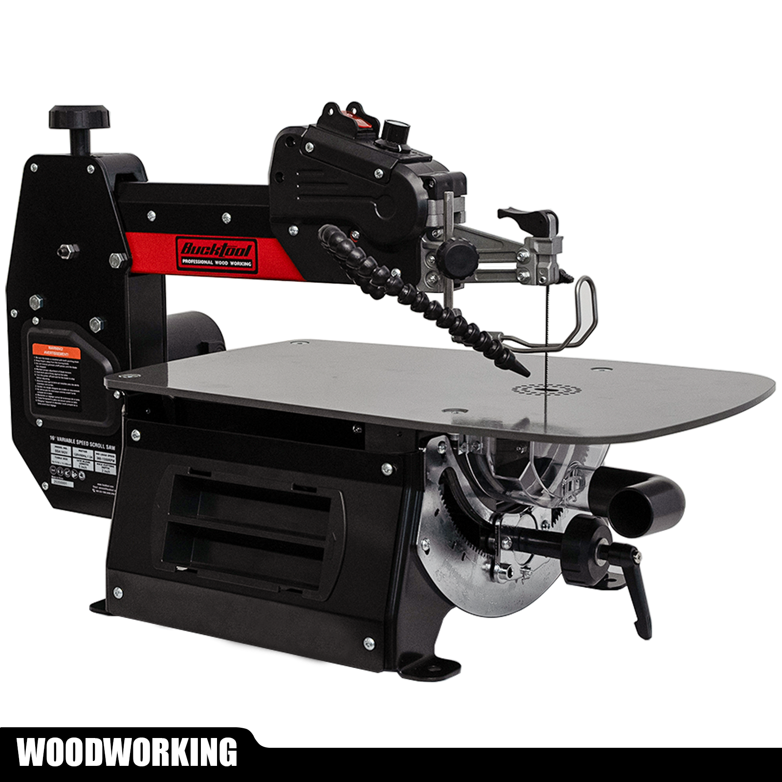 Bucktool 16 Inch Variable Speed Scroll Saw, 1.3A Power Scroll Saws for Woodworking SSA16GV