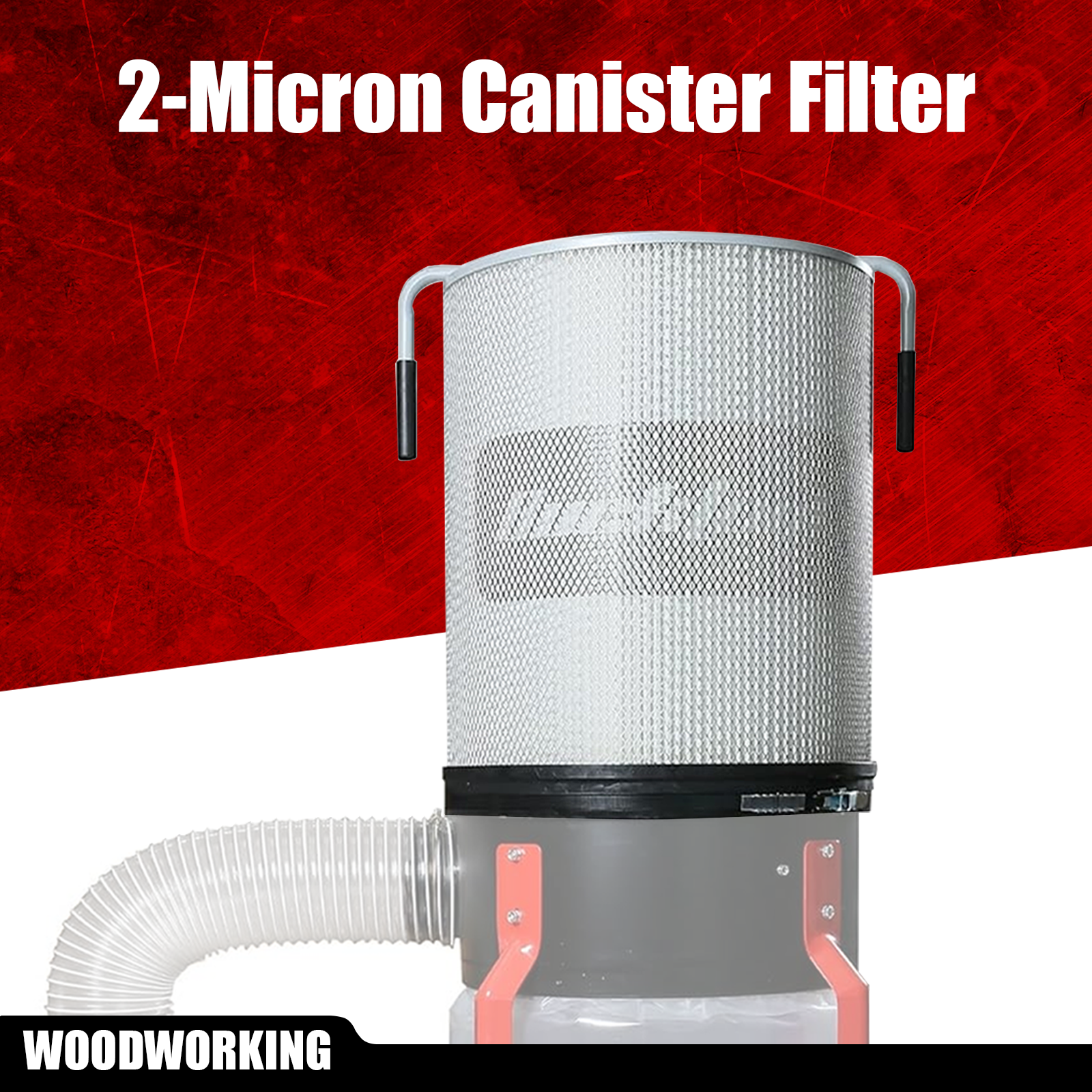 Bucktool 2-Micron Dust Filter, Canister Filter Kit for Bucktool Dust Collector DC1100 - Bucktool