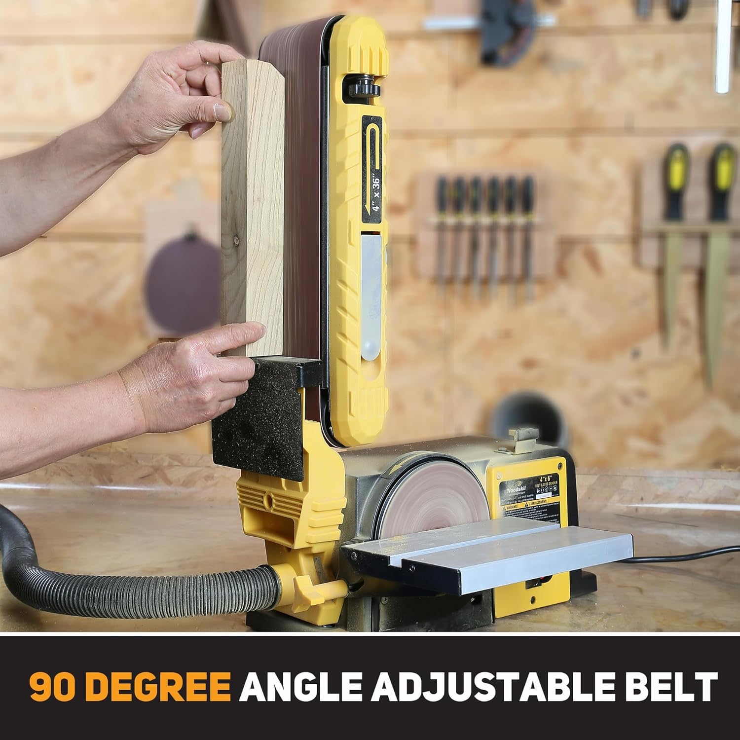 4.5-Amp 3/4HP Belt & Disc Sander Combo, 4x36 in. Belt & 6 in. Disc Sander MM491GLC-A