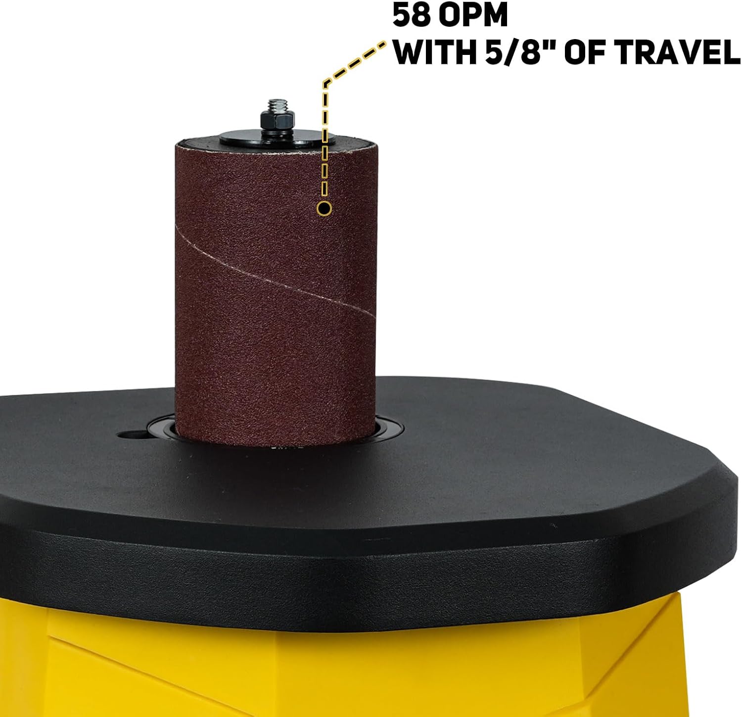 4A Variable Speed Oscillating Spindle Sander, 1000-1800RPM Variable Speed Spindle Sander OSM-1V