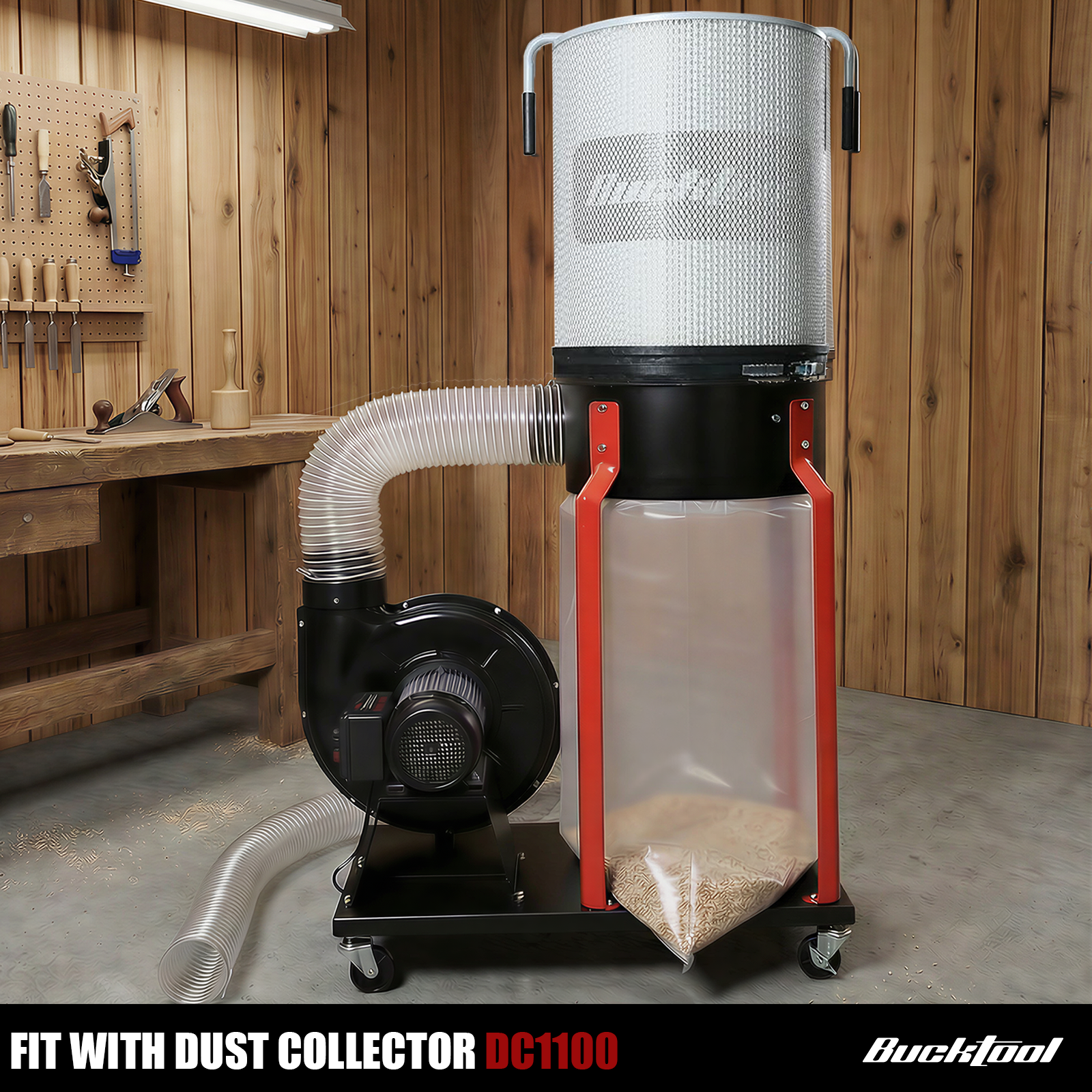 Bucktool 2-Micron Dust Filter, Canister Filter Kit for Bucktool Dust Collector DC1100 - Bucktool