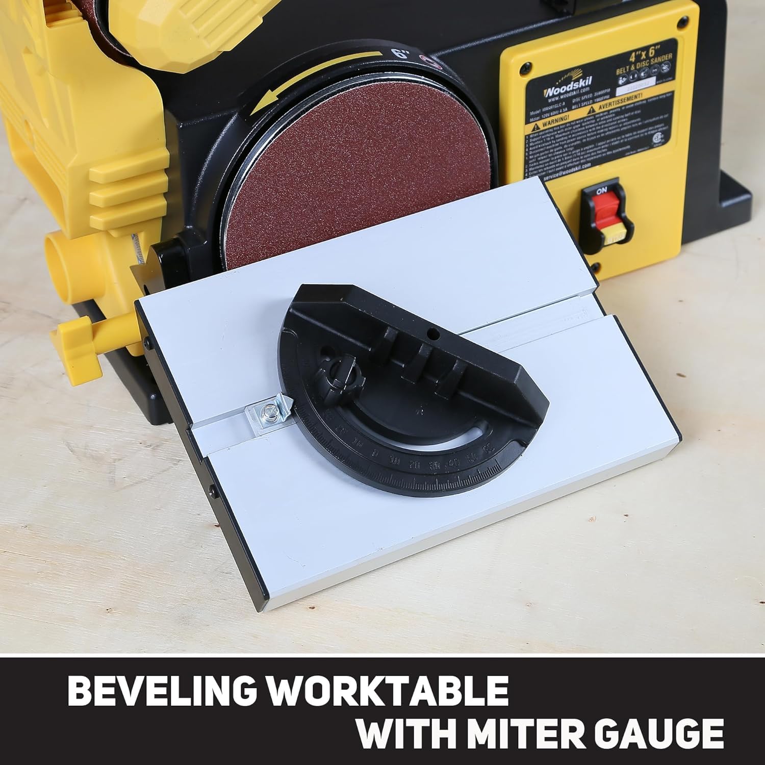 4.5-Amp 3/4HP Belt & Disc Sander Combo, 4x36 in. Belt & 6 in. Disc Sander MM491GLC-A